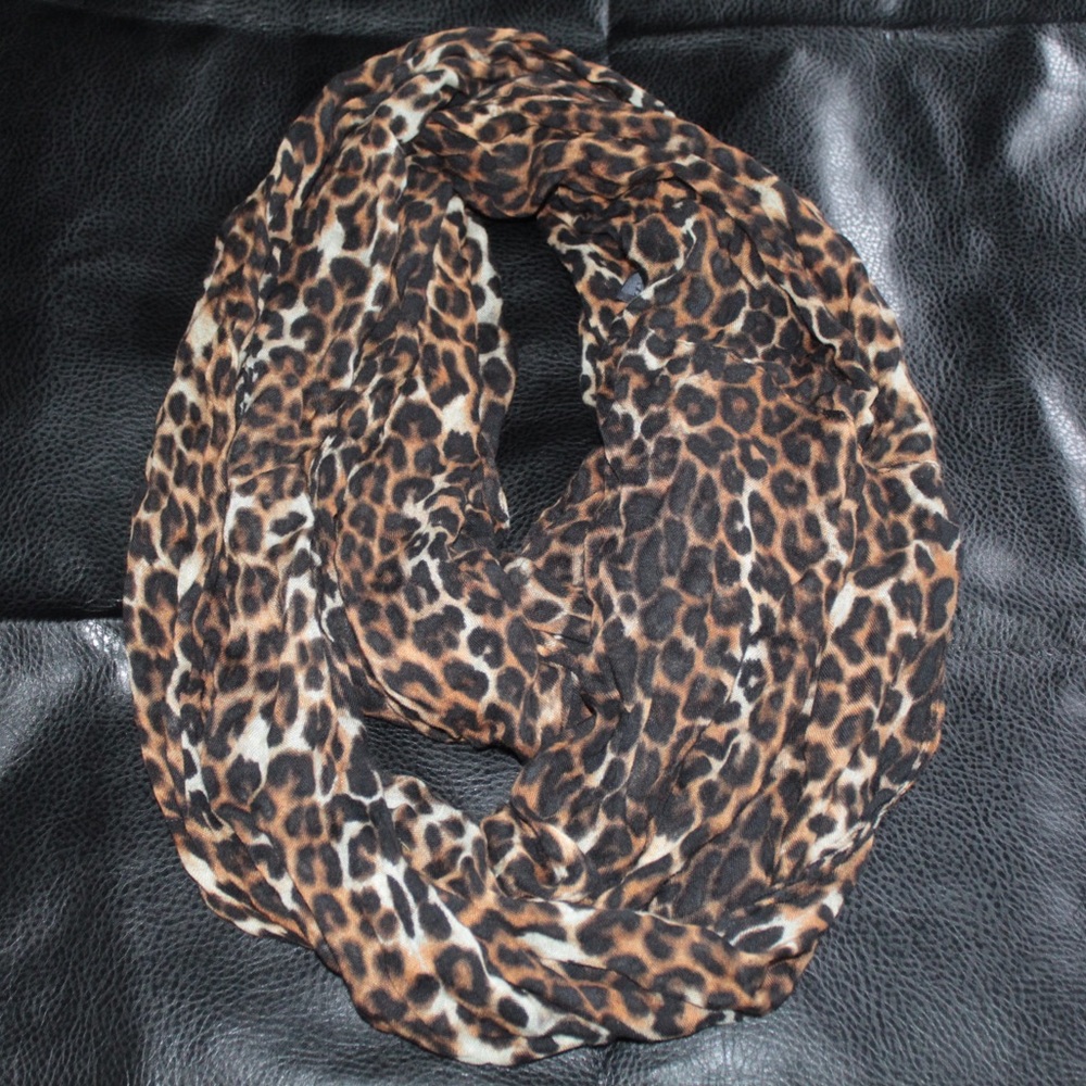 EXPRESS Leopard Print Infinity Scarf